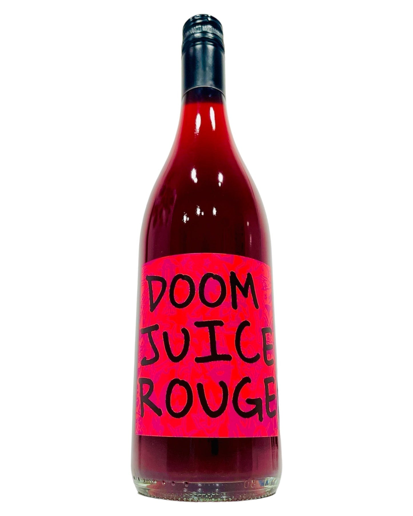 Bottle of Doom Juice Rouge Organic Cabernet Sauvignon Shiraz Natural Red Wine from South Australia