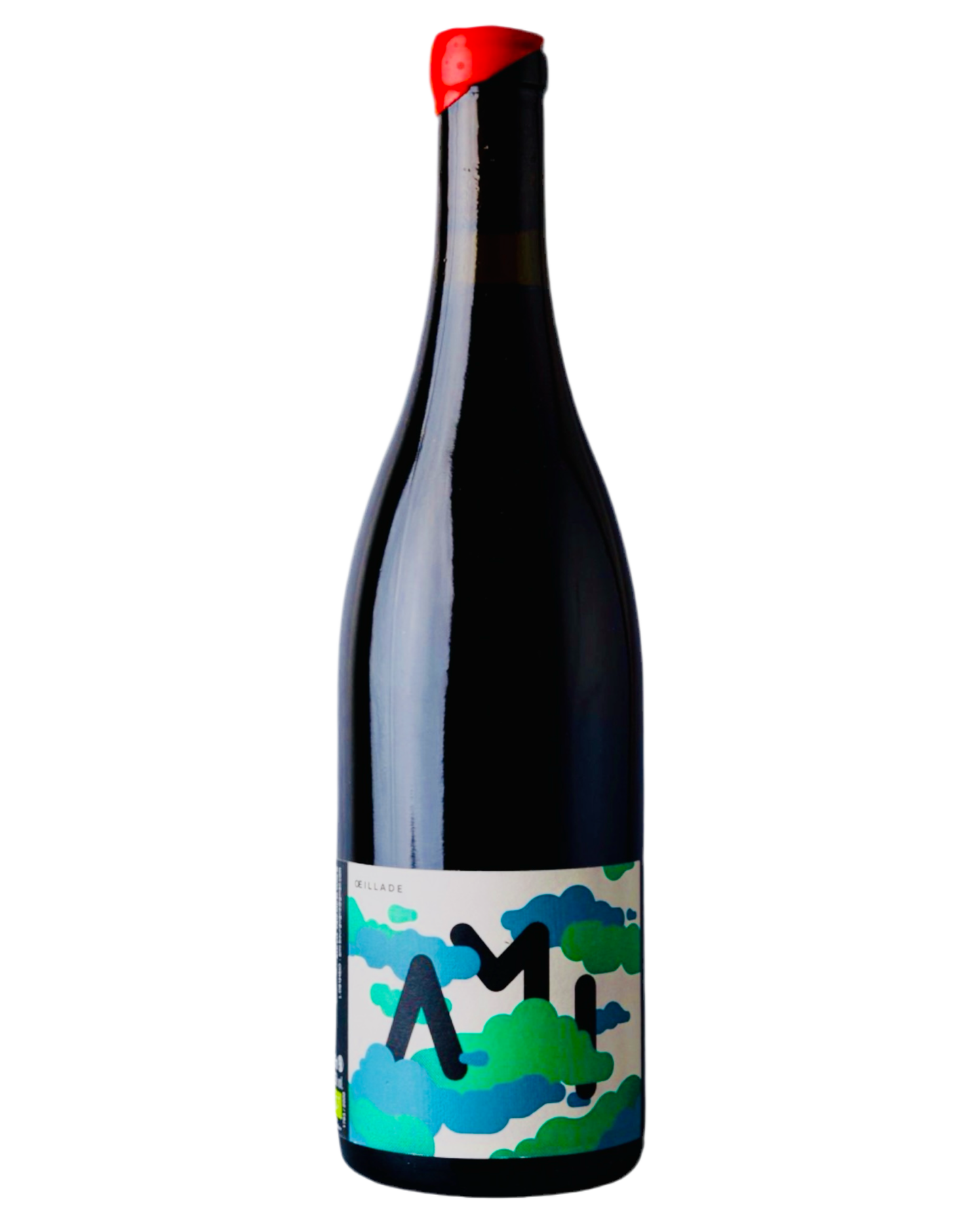 Bottle of AMI Oeillade 2021 Organic Syrah Oeillade Natural Red Wine from France