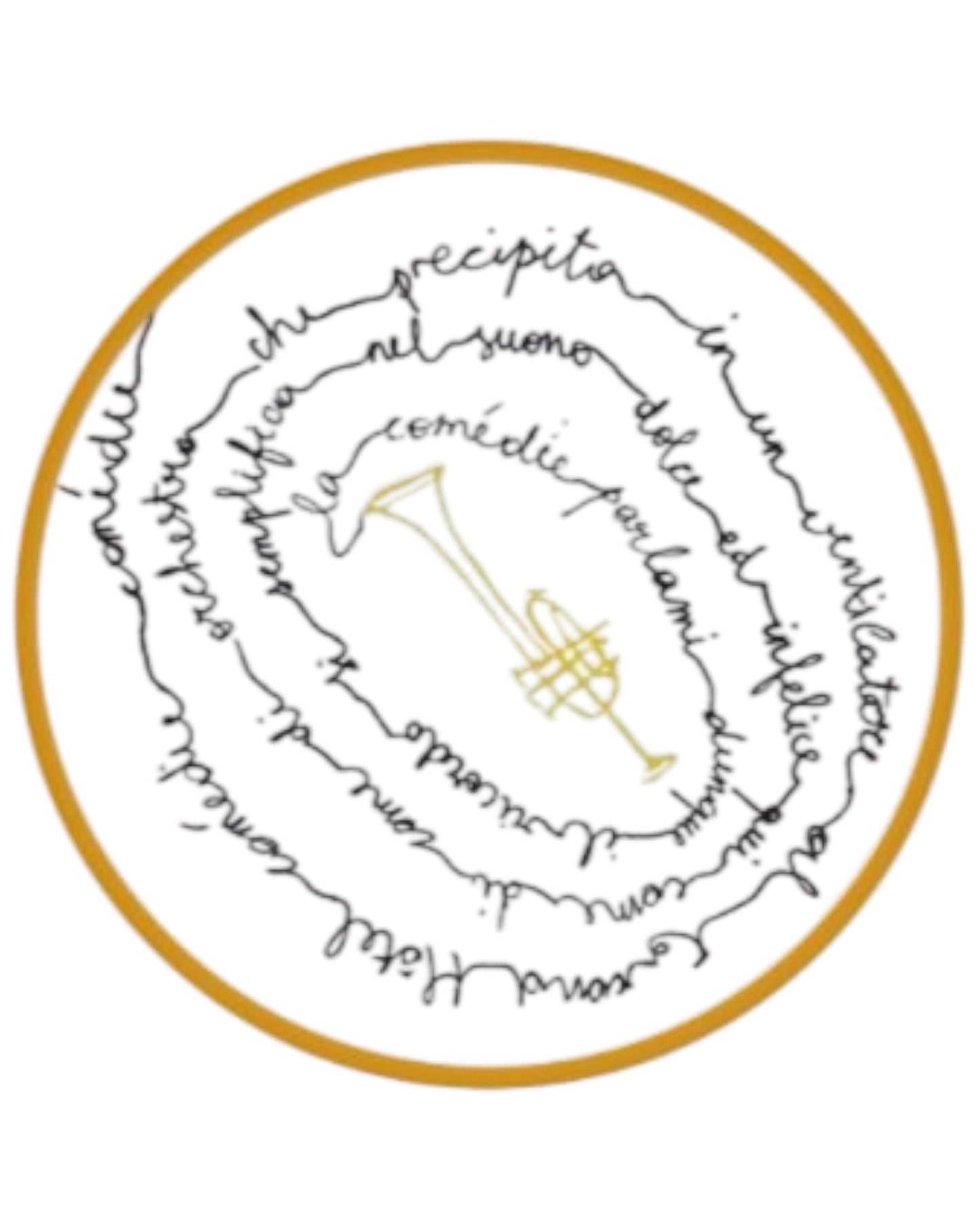 Front label of Tenuta Foresto La Comédie 2022 Barbera Organic Sparkling Pet Nat showing design and details