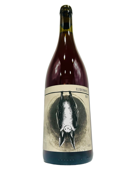 Bottle of 2NaturKinder Fledermaus Rot 2020 Pinot Meunier Natural Red Wine from Germany