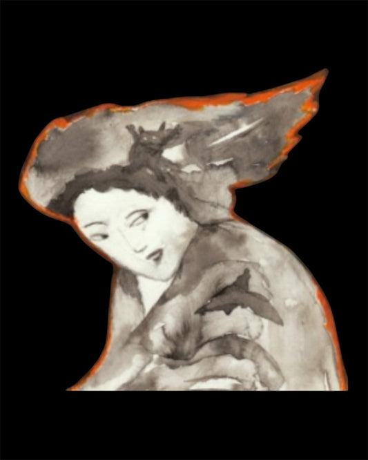 Front label of Jean-Pierre Rietsch Demoiselle VDF 2022 Gewurztraminer Orange Wine showing design and details