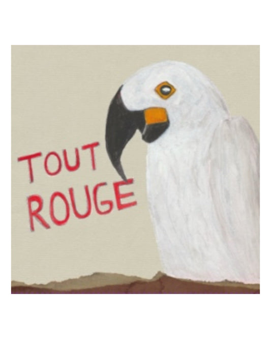 Front label of Jean-Pierre Rietsch Tout Rouge Litre VDF 2023 Organic Red Wine showing design and details