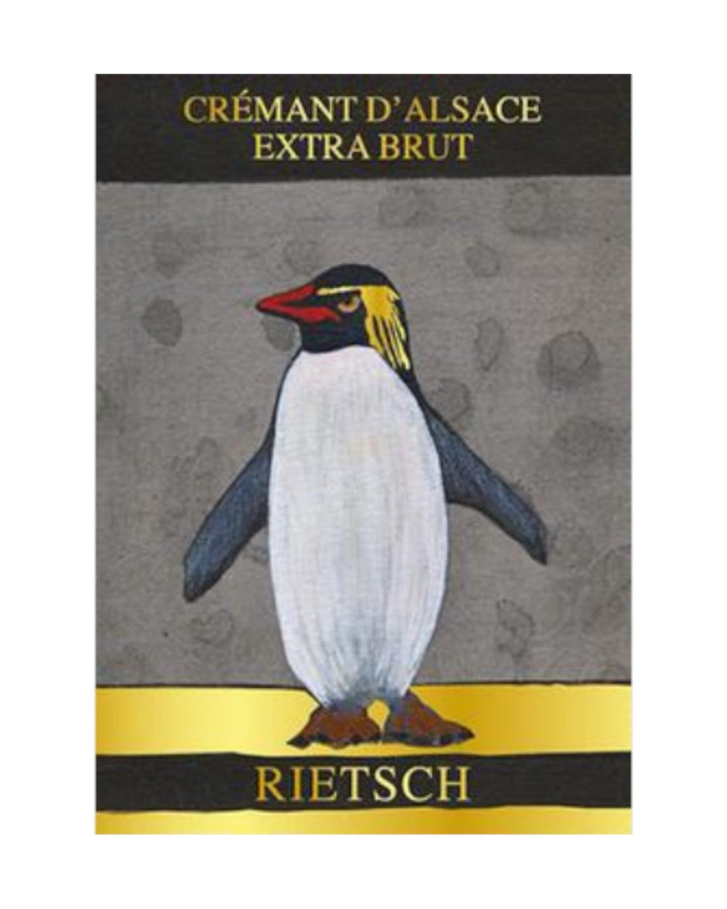 Front label of Jean-Pierre Rietsch Crémant Extra Brut 2022/23 Sparkling Wine showing design and details
