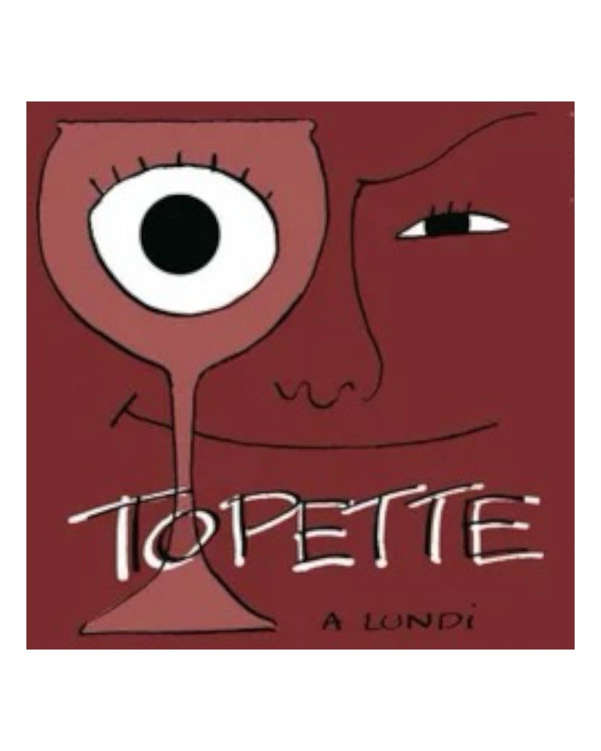 Domaine de Bablut Topette a Lundi 2023 Grolleau wine label