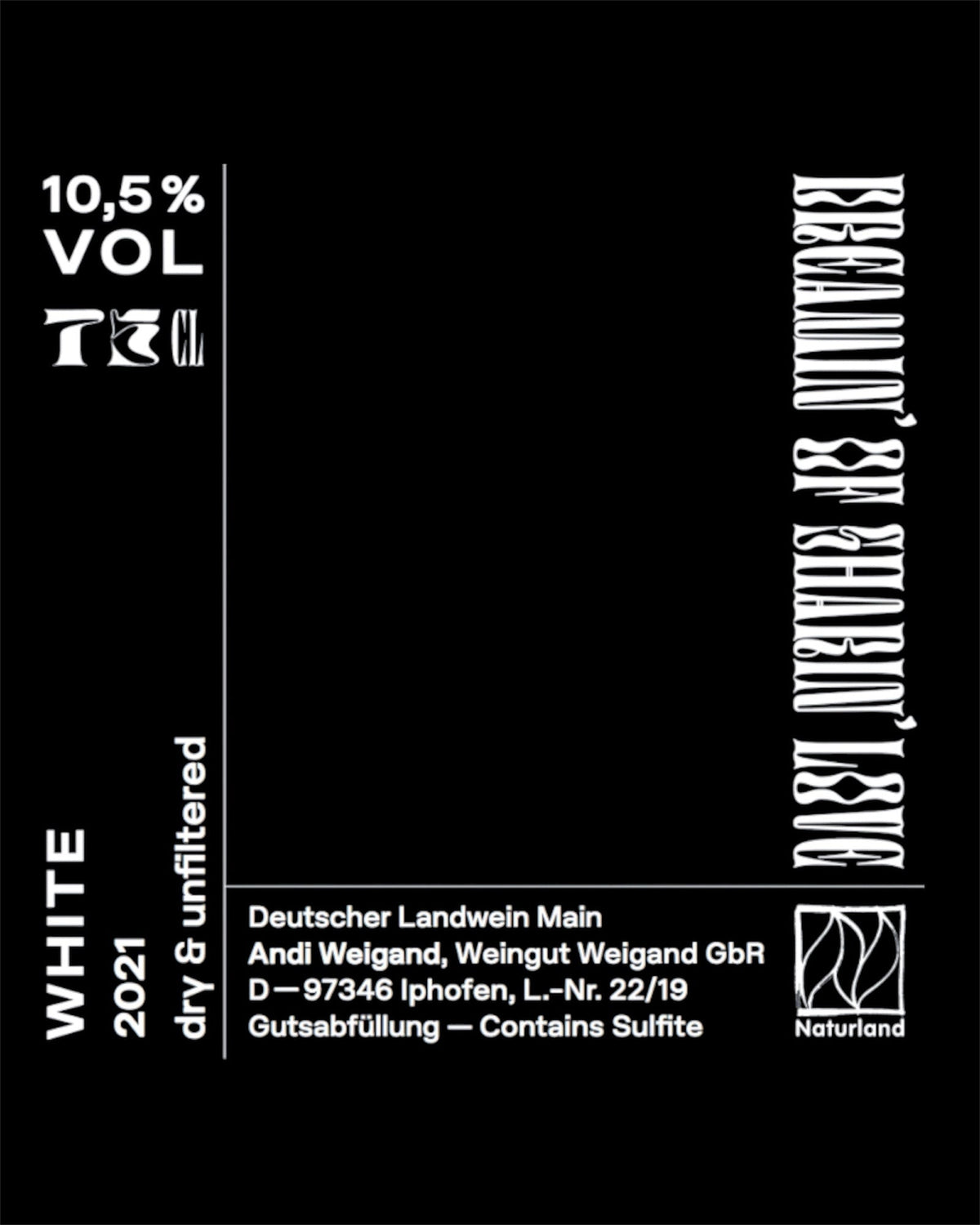 Andi Weigand Amphora 2023 wine label detail