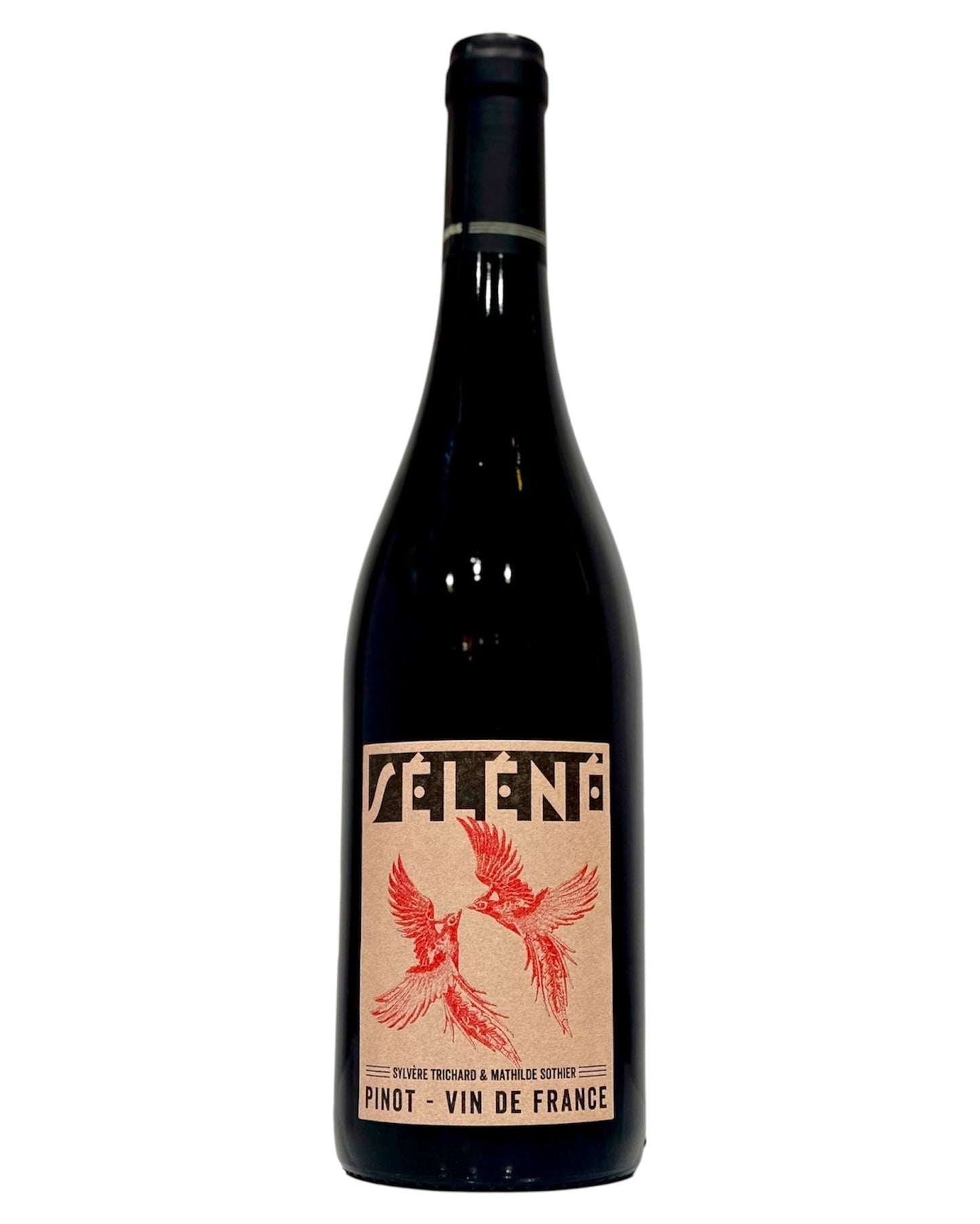 Bottle of Séléné Pinot Noir 2023 Organic Beaujolais Natural Red Wine from France