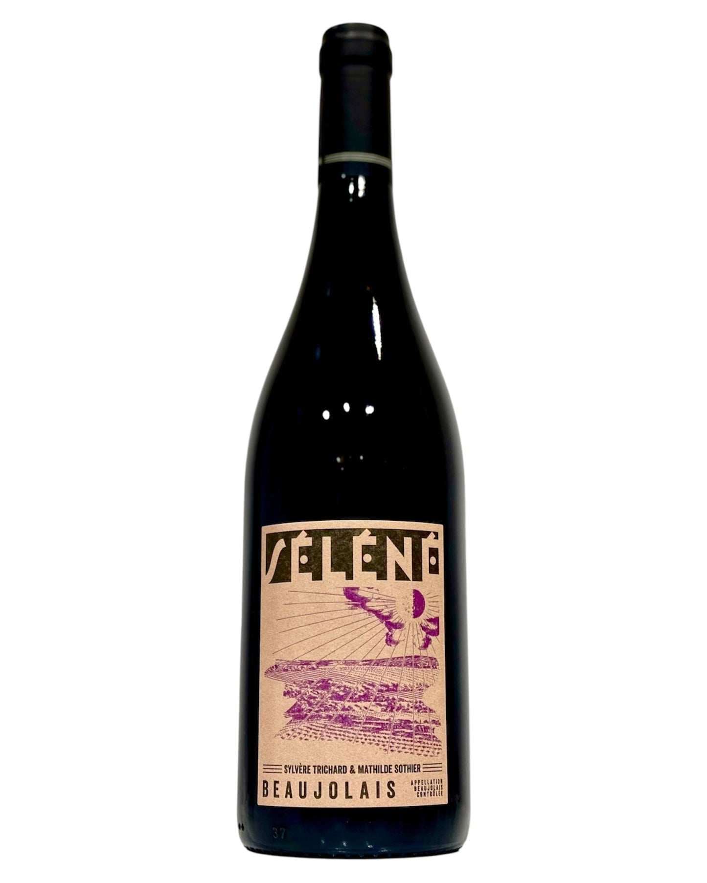 Bottle of Séléné Beaujolais 2023 Beaujolais Organic Gamay Natural Red Wine from France