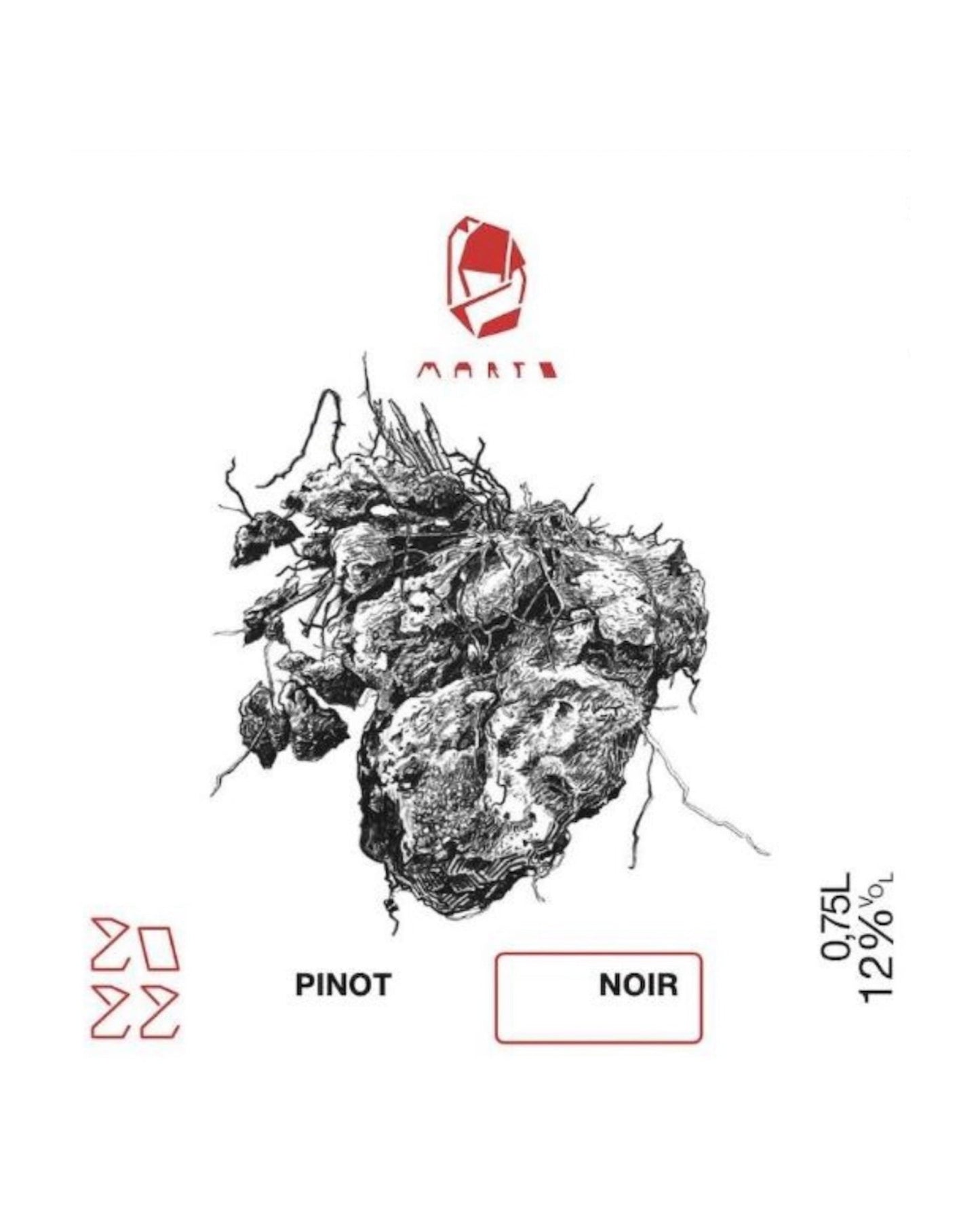 Marto Wines Pinot Noir 2022 wine label