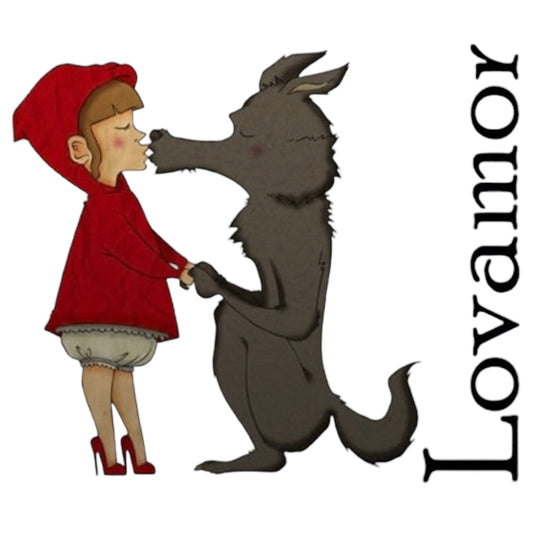 Front label of Alfredo Maestro Lovamor 2022 Organic Natural Orange Wine showing design and details