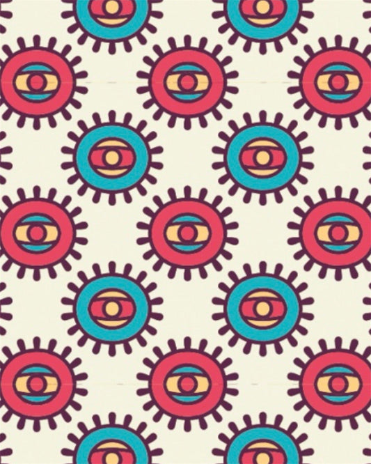 Front label of Sete Freaky 2021 Organic Ottonese Moscato Natural Rose Wine showing design and details