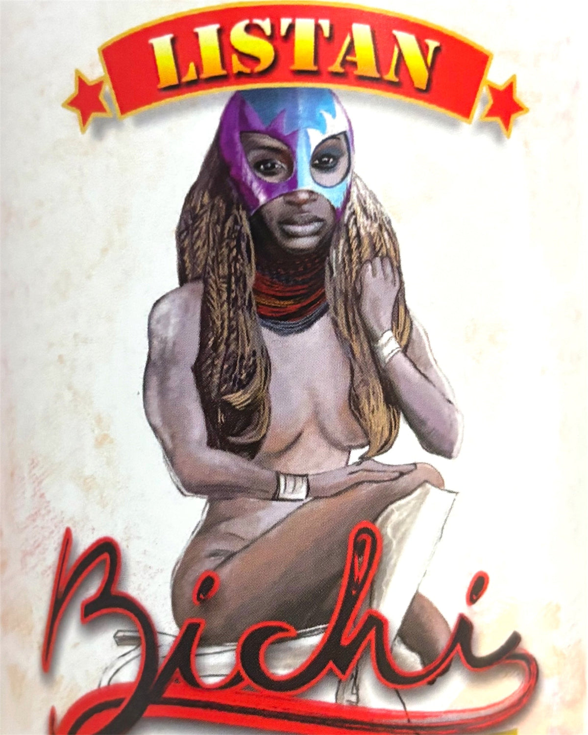 Bichi Listán 2020 front wine label
