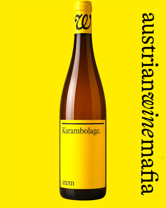 AWM Karambolage wine label