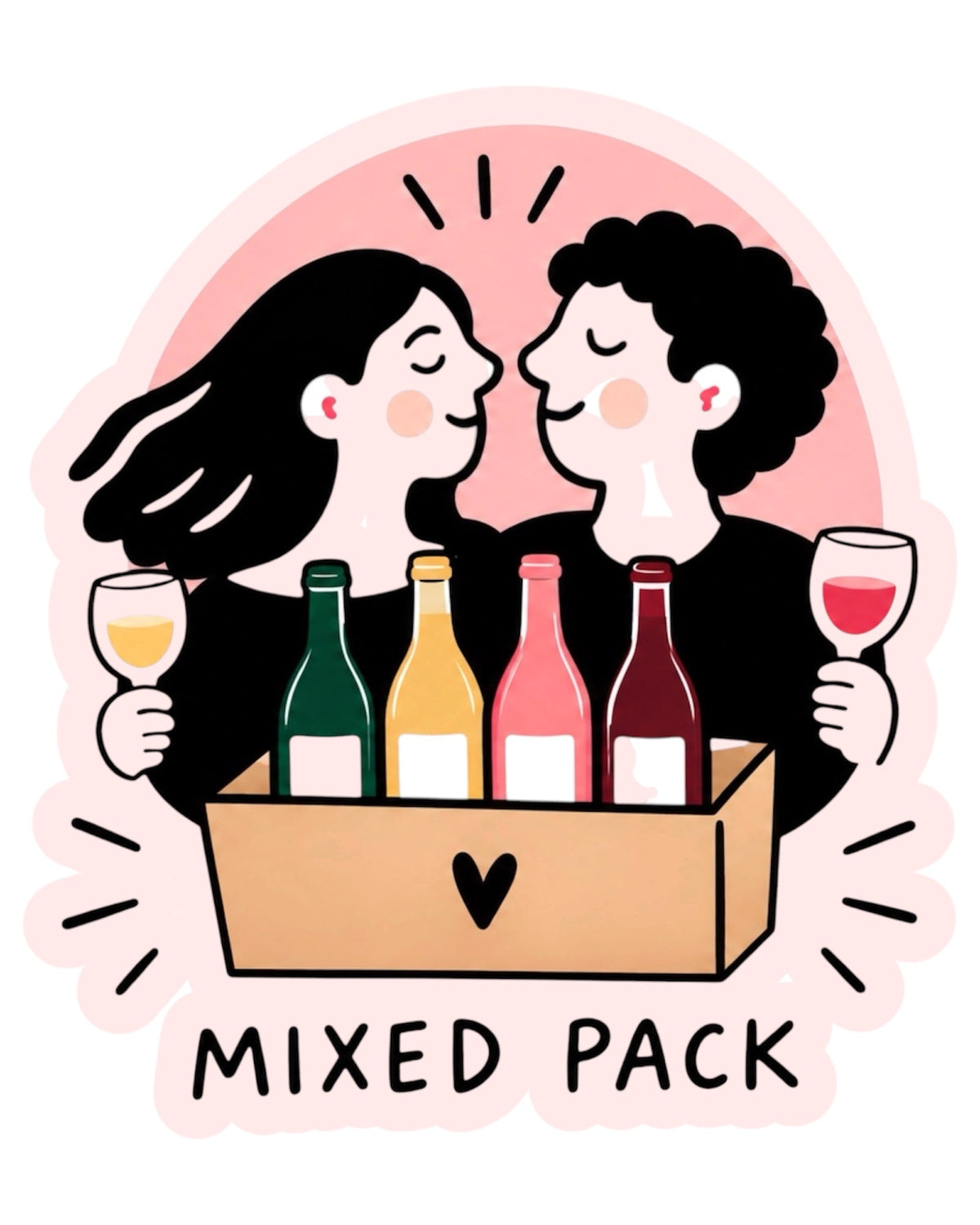 Natural wine mixed pack with organic and biodynamic wines from Painted Wines