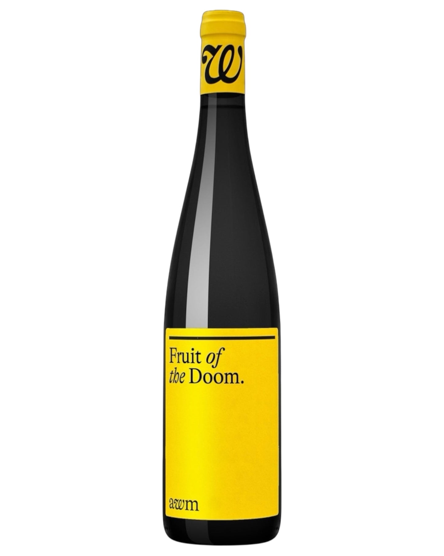 Bottle of AWM Fruit of the Doom Organic Biodynamic Natural Red Wine from Austria
