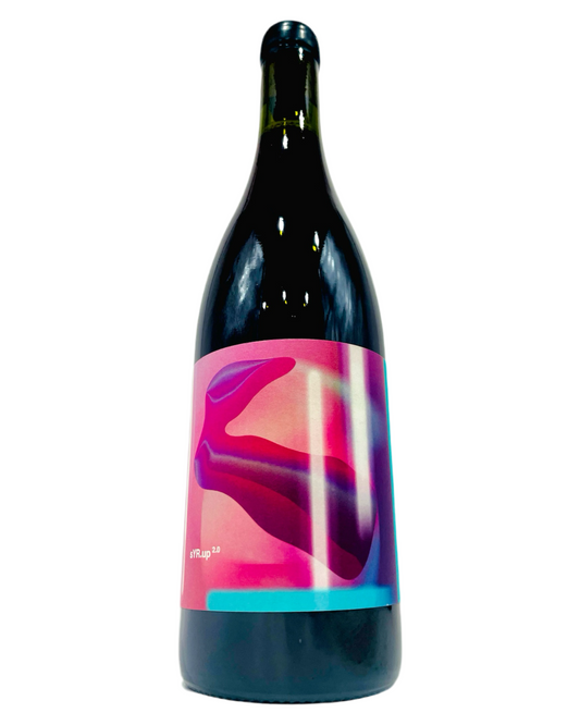 Bottle of do.t.e Syrup 2018 Organic Vegan Syrah Natural Red Wine from Italy
