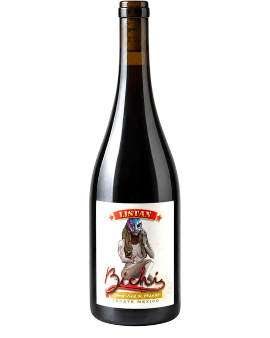 Bichi Listán 2020 biodynamic natural red wine bottle, Listán Prieto from Baja California, Mexico