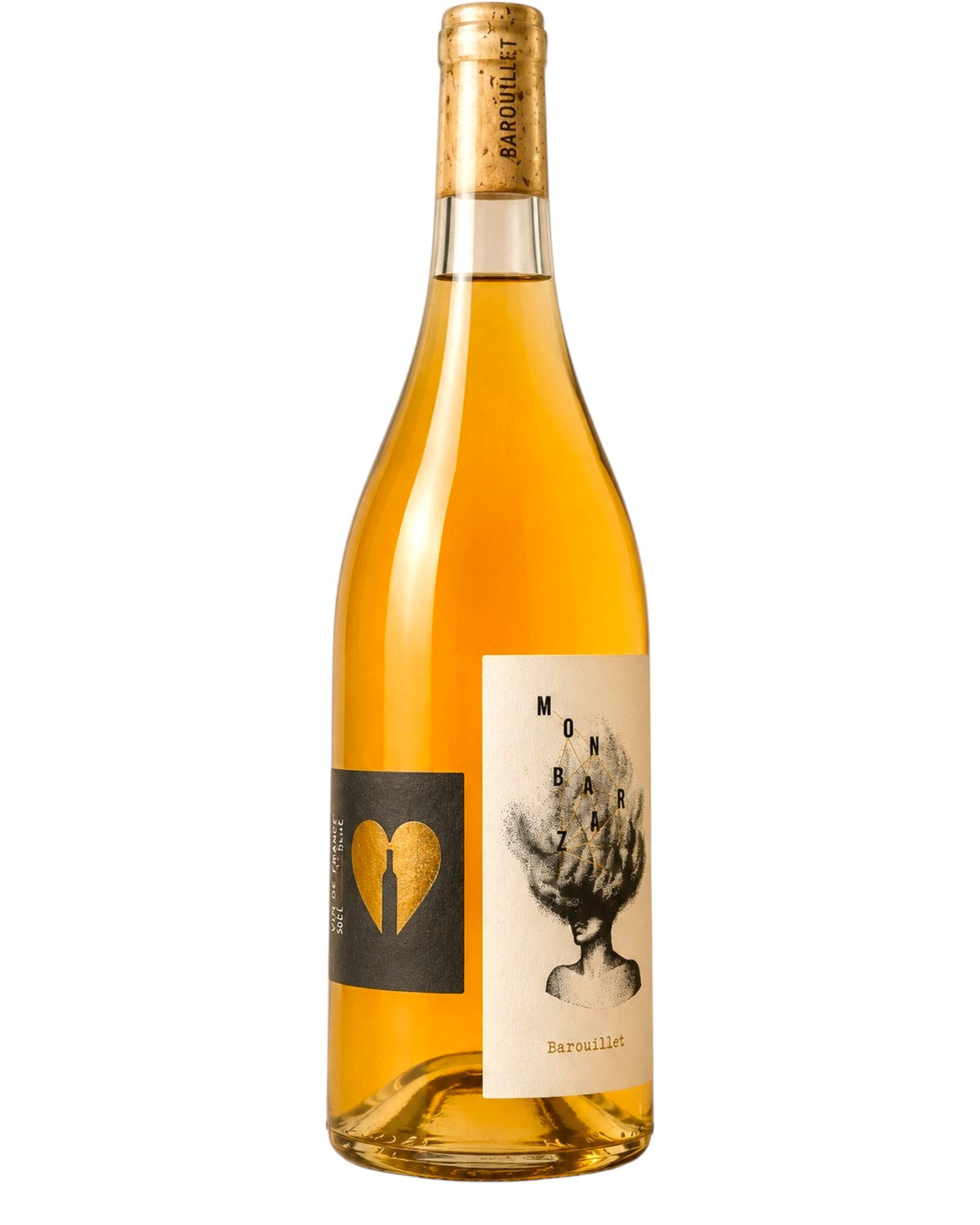 Chateau Barouillet Monbazar 2021 organic natural sweet wine bottle from Bergerac, France