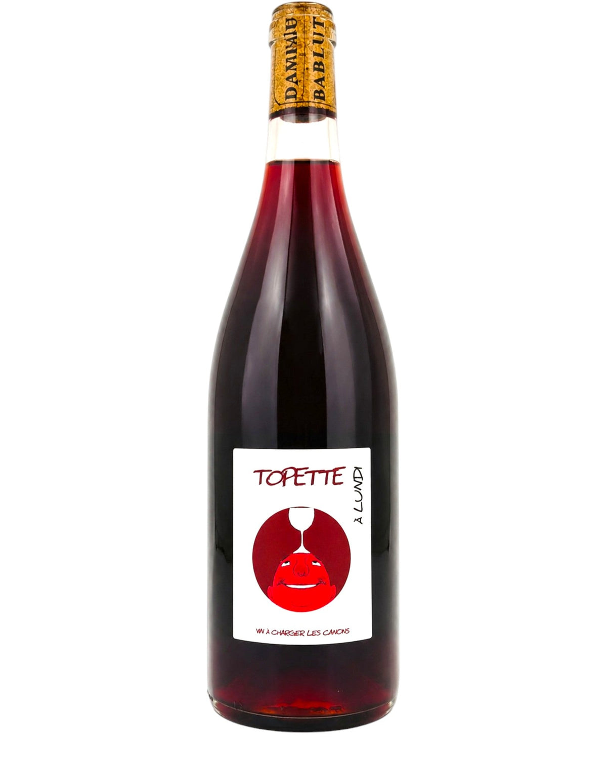 Domaine de Bablut Topette a Lundi 2023 Loire natural red wine bottle