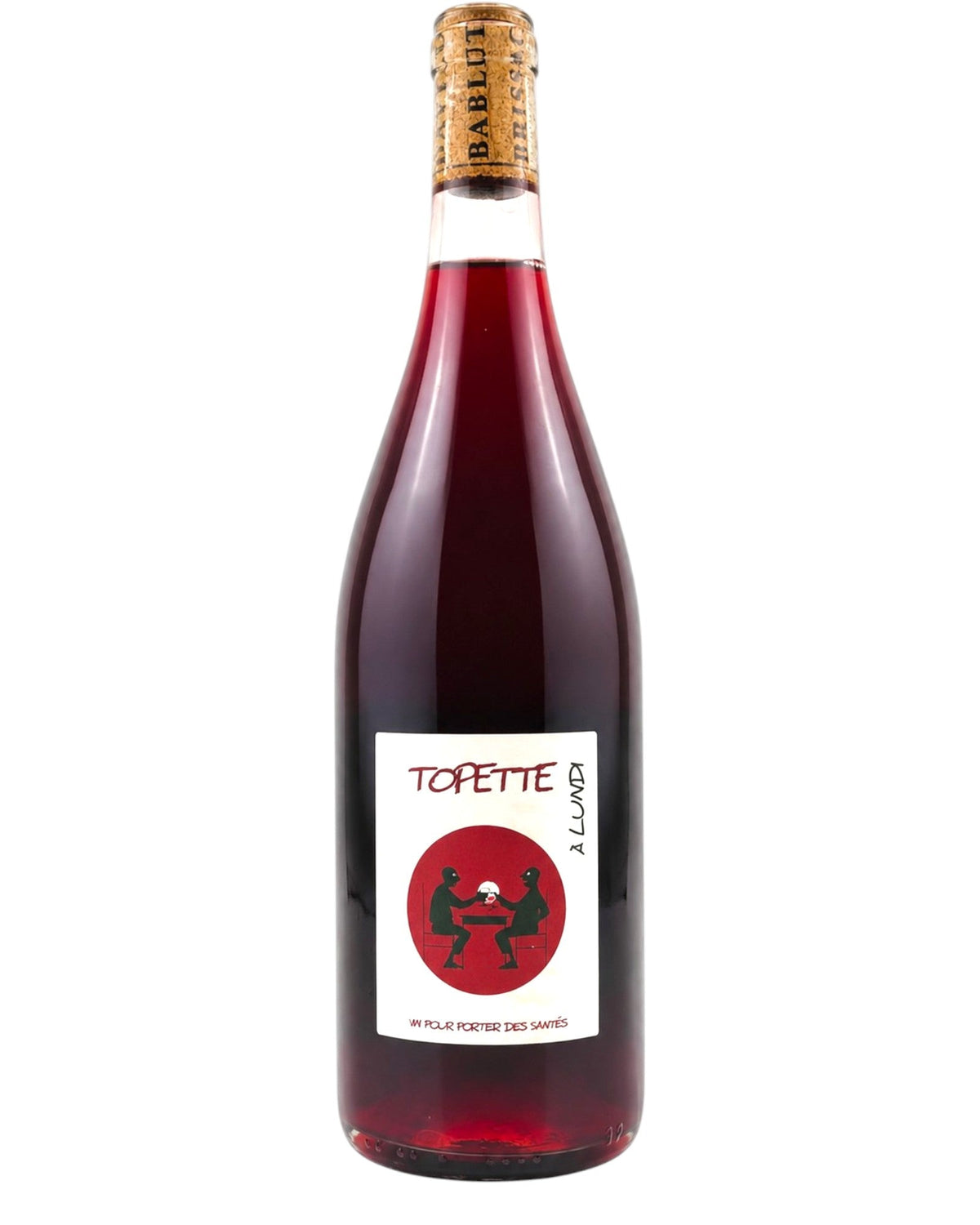 Domaine de Bablut Topette a Lundi 2023 natural red wine bottle from Loire, France