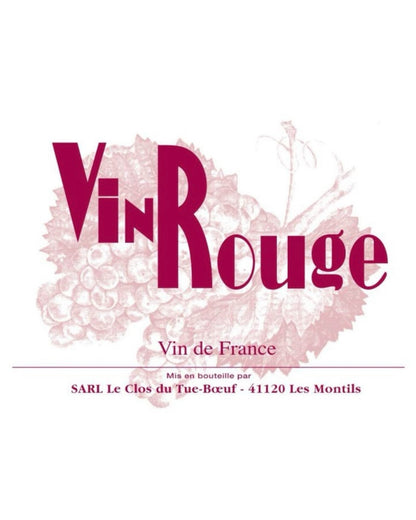 Clos Du Tue-Boeuf VDF Vin Rouge 2024 wine label