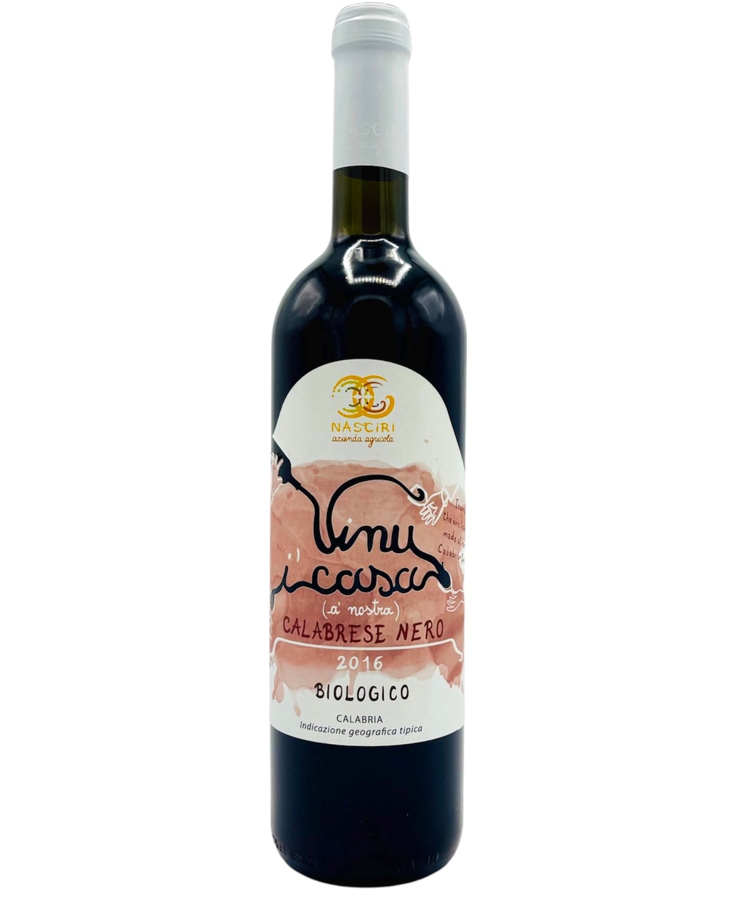 Nasciri IGT Calabrese Nero 2016 Natural Red Wine Bottle