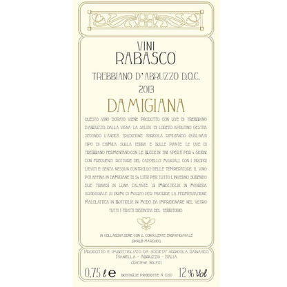 Societa Agricola Rabasco, Damigiana Bianco 2020 - Painted Wines