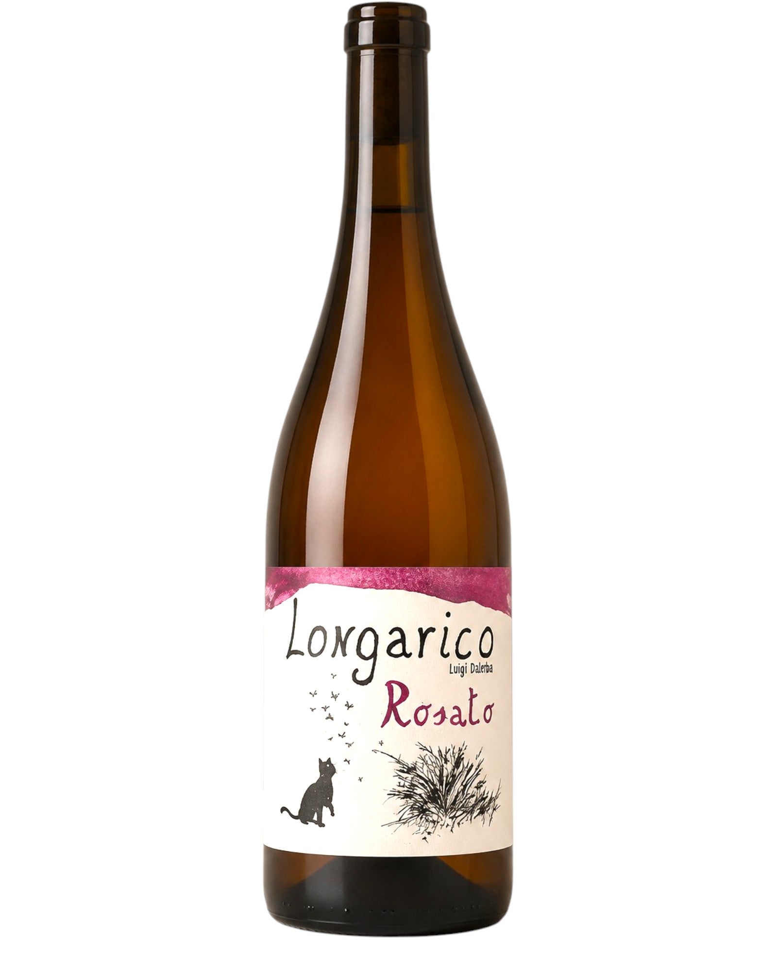 Longarico Rosato 2024 organic natural rose wine bottle from Sicily, Italy