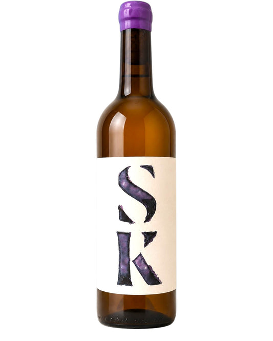 Partida Creus SK Moscatel Blanco 2022 organic natural white wine bottle from Catalunya, Spain