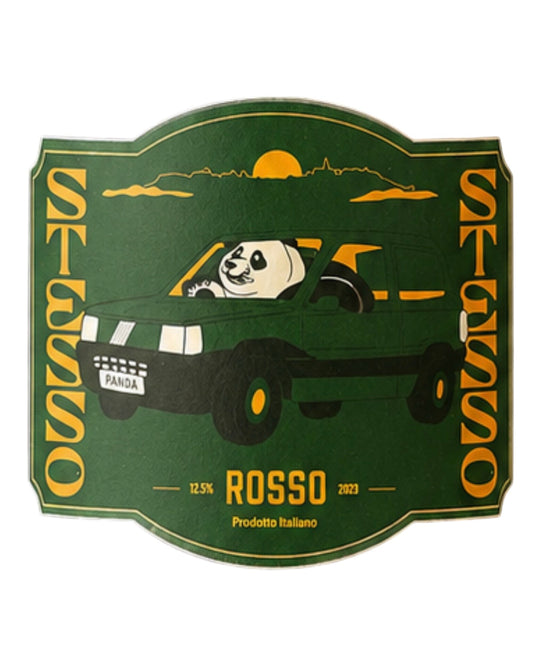 Beulah Violetta Stesso Stesso Rosso 2023 wine label from Umbria, Italy