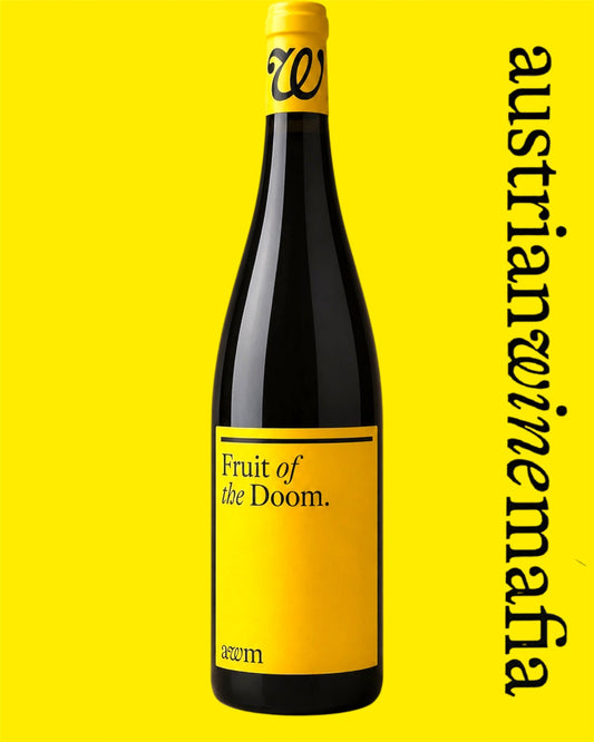 AWM Fruit of the Doom wine label