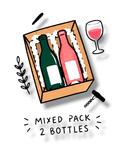 2 bottle natural wine mixed pack from Painted Wines