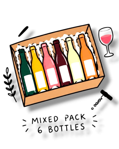 6 bottle natural wine mixed pack from Painted Wines