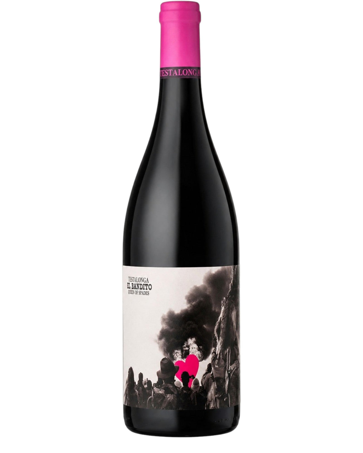 Testalonga El Bandito Queen of Spades 2023 organic natural red wine bottle from Swartland, South Africa