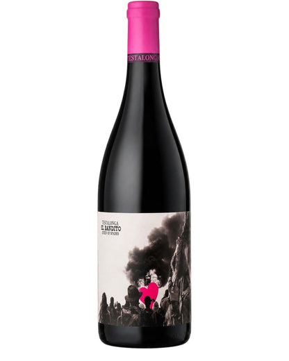 Testalonga El Bandito Queen of Spades 2023 organic natural red wine bottle from Swartland, South Africa